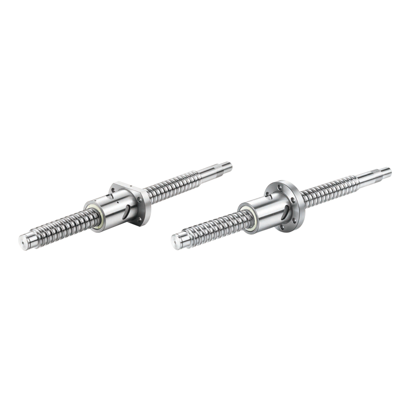 SFI series flange type ball screw assembly with flanged ball nut and precision threaded shaft, designed for smooth linear motion in CNC machinery, automation equipment and industrial drive systems.
